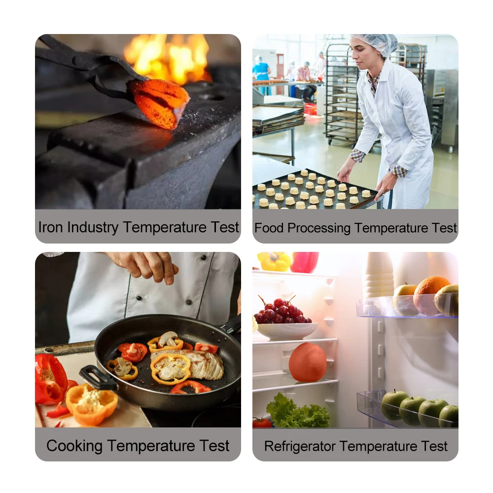 Цифровой Бесконтактный инфракрасный термометр высокоточный пирометр с цветным