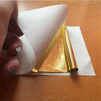100pcs art gilding craft paper copper leaves gold leaf aluminum sheets foil paper scrapbooking supplies