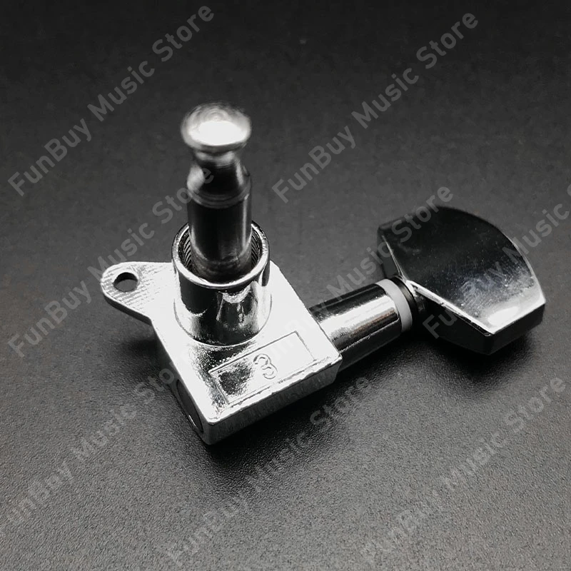 6 stücke geschlossenen locking string gitarre tuning pegs tuner mechaniken für akustische elektrische gitarren gitarre zubehör chrom fr