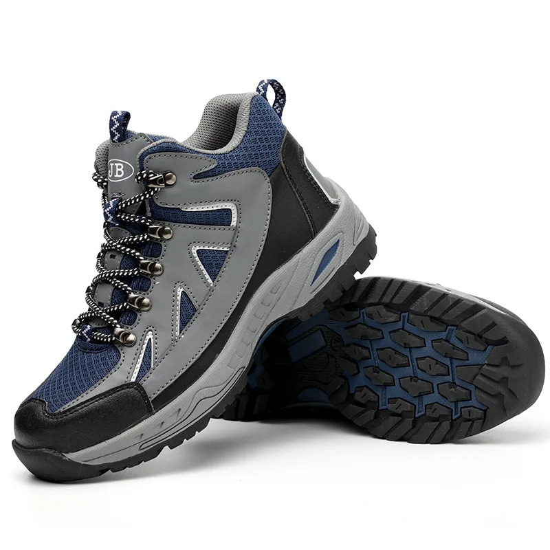 

2021 Winter warm anti-smashing and anti-piercing safety shoes plus velvet high-top labor insurance shoes Work shoes