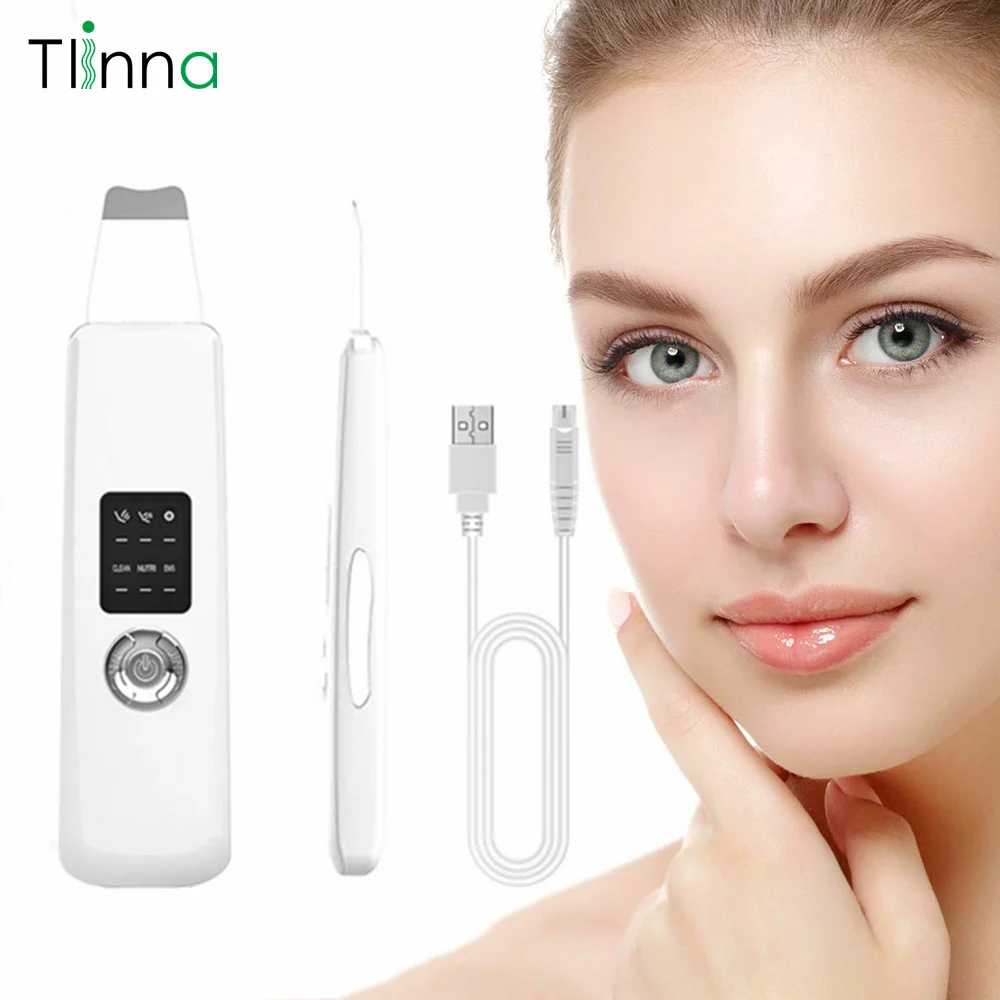 Ультразвуковой скребок для кожи экстрактор пилинга устройство глубокой очистки