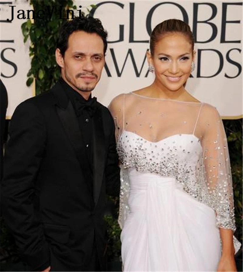 Женское длинное вечернее платье-Русалка JaneVini шифоновые вечерние платья в