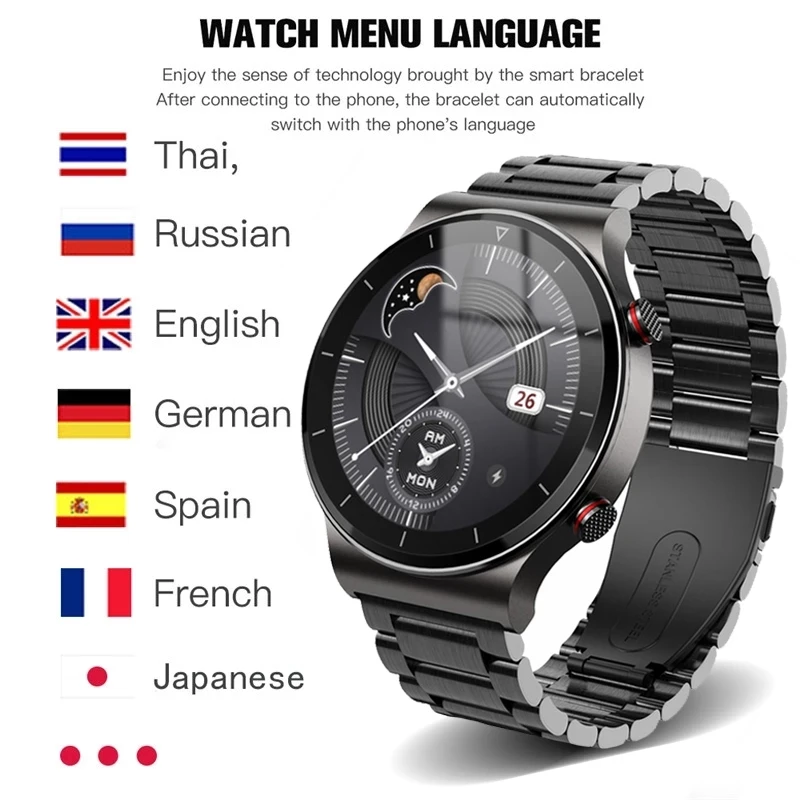 2021 smart watch men watches heart rate monitor bluetooth call tws headset music sport smartwatch for samsung huawei gt 2 clock free global shipping