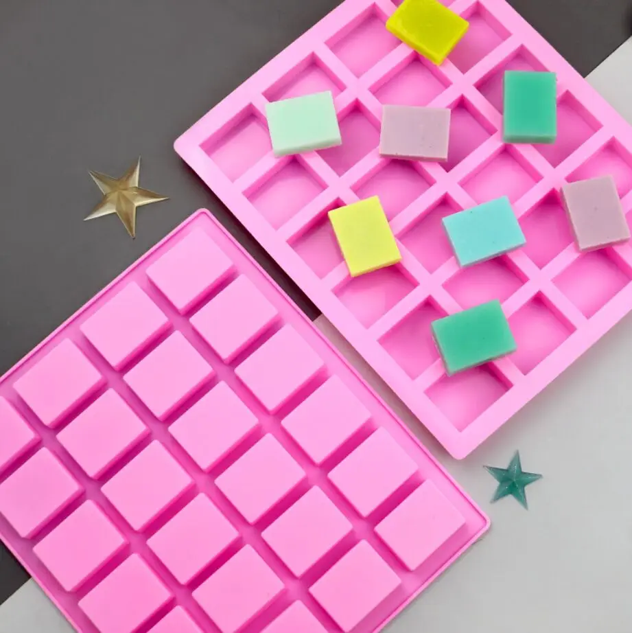 24 полости небольшой площади мыла льда Куб Пресс формы &quotсделай сам&quot свечная