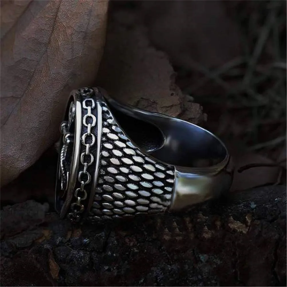 

Fashion Popular Retro Anchor Ring Men's Fashion Gothic Hip Hop Rock Accessories Jewelry Jewelry Holiday Gifts Wholesale
