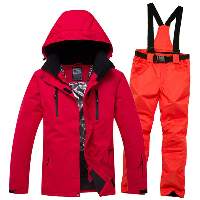 Лыжный костюм для мужчин и женщин Мужская Новинка 2019 лыжная куртка комбинезон