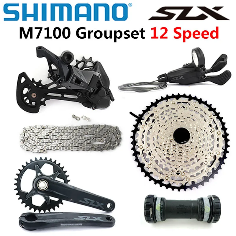Переключатель передач SHIMANO DEORE SLX M6100 M7100 1x12 Скоростей 32T 34T 170 175 мм задний