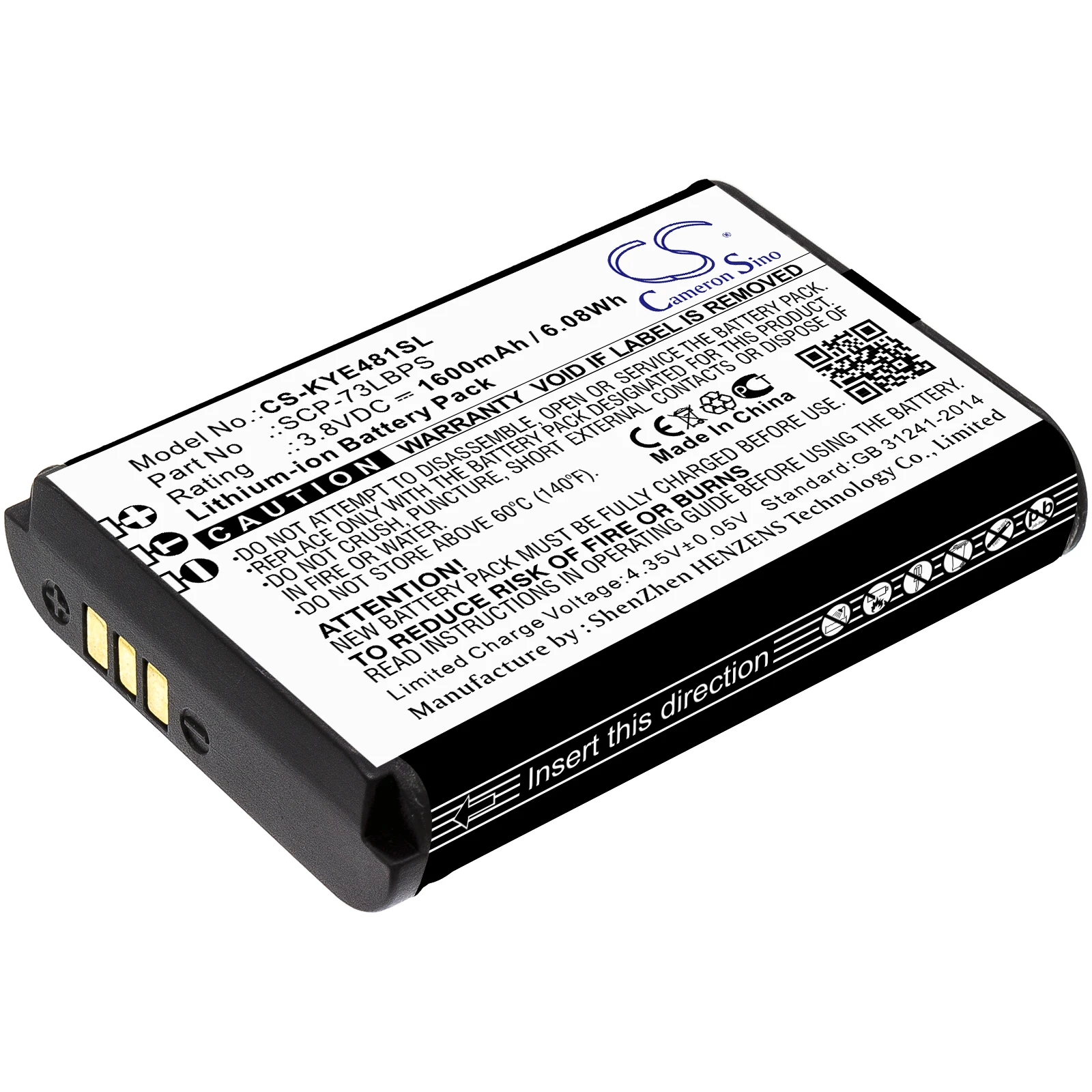 

Cameron Sino Battery For Kyocera DuraXE Epic,DuraXV Extreme,E4810,E4830