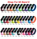 Ремешок из ТПУ Для Xiaomi Mi Band 6, спортивный дышащий сменный Браслет с защитой от пота, ремешок для смарт-браслета QBMY