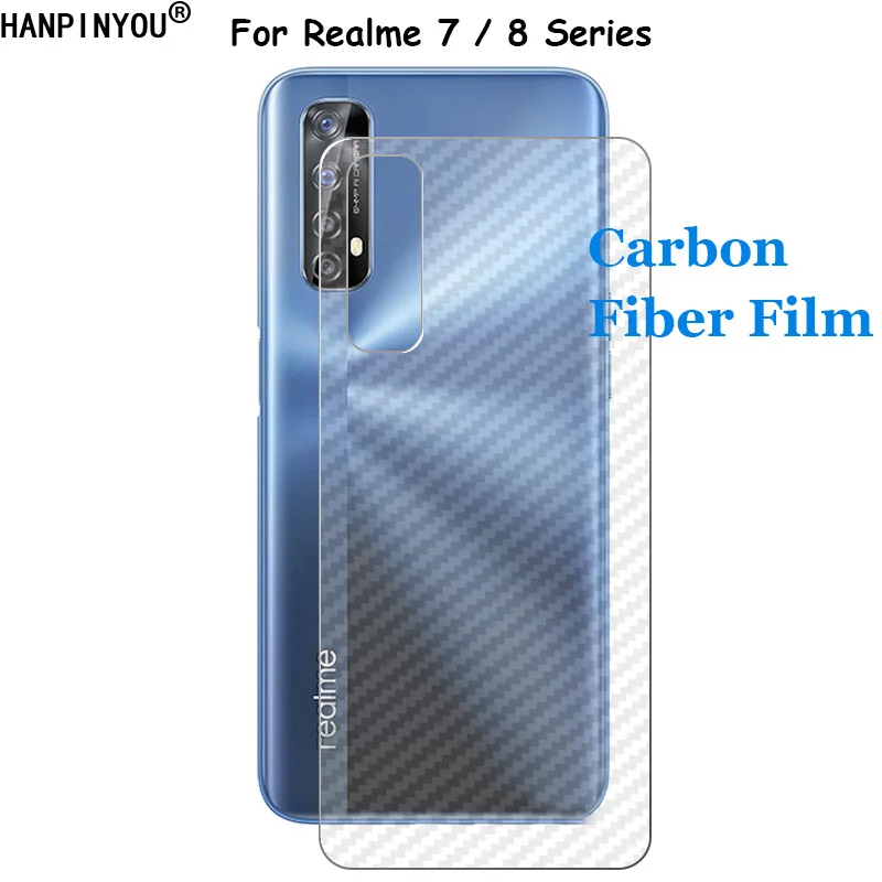 Для Realme 7 7i X7 8 Pro Ultra Экстрим 5G 3D прозрачный углеродного волокна задняя пленка