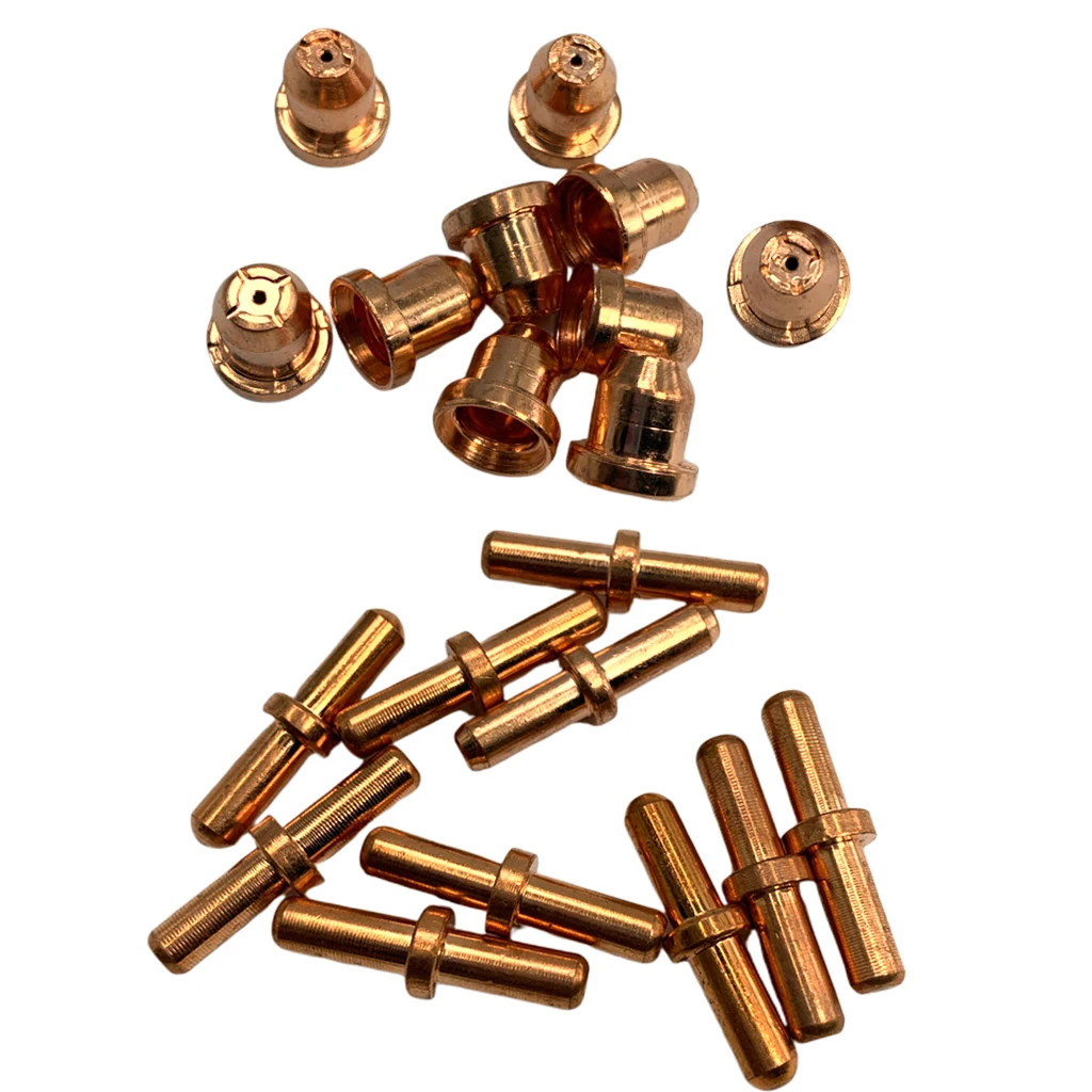 

60 Plasma Cutter Nozzle Electrode Metal for Plasma Cutting Torch Parts