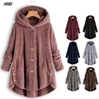 Модная осенне-зимняя меховая куртка, теплые толстовки, модное меховое пальто, лидер продаж, женские длинные меховые теплые топы, толстые длинные толстовки для девушек