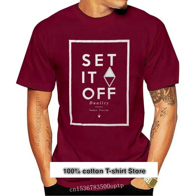 

Camiseta divertida para hombre y mujer, nueva camiseta de manga corta para mujer, Set It Off Box