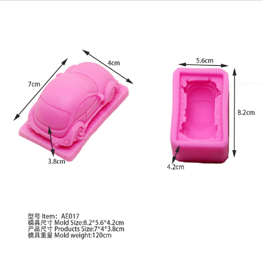 3D силиконовая форма для мыла в виде грузовика и автомобиля самостоятельного