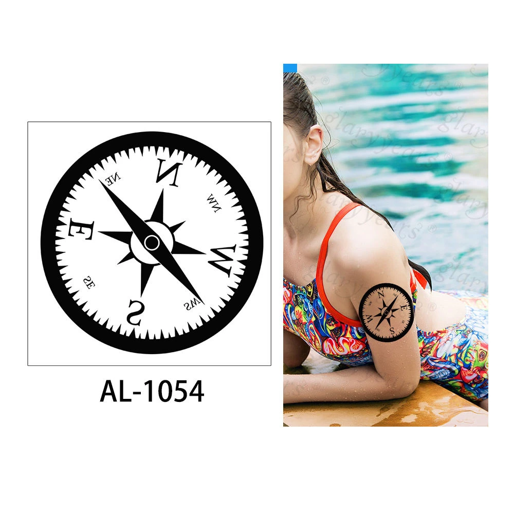 AL-1054 Glaryyears 1 лист 10*10 см футбол для временного макияжа тату-стикер поддельные тату флеш-тату водонепроницаемый маленький боди-арт для мужчин и женщин - Цвет: AL-1054