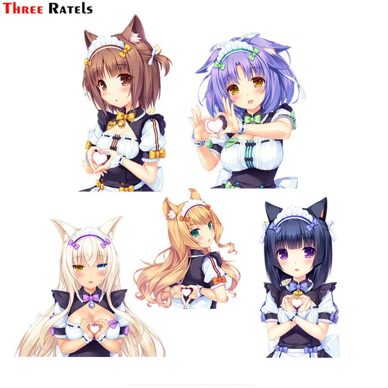 Три Ratels F600 адзуки ванильное кокосовое Nekopara наклейка на капот автомобиля ноутбука