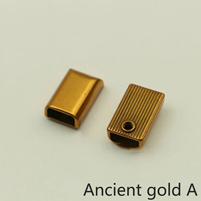 H4-3-Ancientgold 50 шт. металлическая молния Потяните хвост замок пряжки с зажимом молния шнур стоп заглушка головка винт DIY сумки кожа аппаратные средства аксессуары ремесла - Цвет: H4-3-Ancientgold
