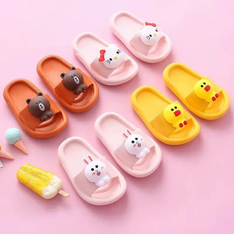 

Детские тапочки для мальчиков, летние водонепроницаемые Нескользящие, домашние тапочки с мягкой подошвой для детей и родителей