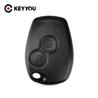 Чехол KEYYOU 10X с 2 кнопками для дистанционного ключа чехол для Renault Megane Modus Espace Laguna Duster Logan DACIA Sandero Fluence Clio Kangoo