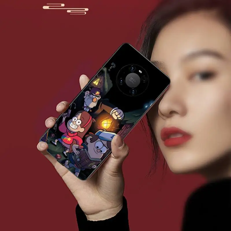 

0 Gravity Fall Series Black Soft Phone Case For Huawei P20 30 40 Pro Mate 20x 30 40 Pro Nova6 7 Honor 9X 10