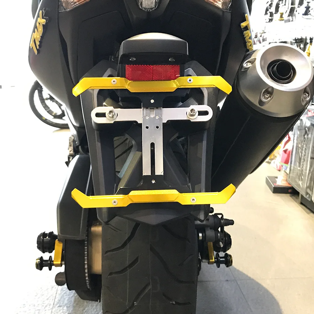 CNC регулируемый выдвижной Универсальный держатель номерного знака для Yamaha FZ6 S2 MT09