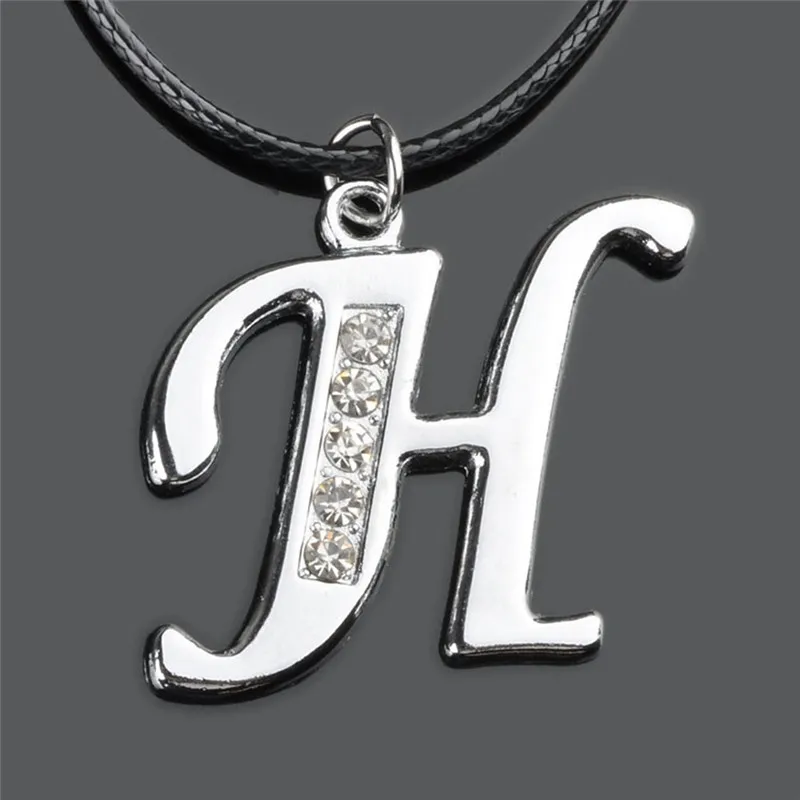 PINKSEE женские Серебристые Цвет с украшением в виде кристаллов Стразы A Z подвеской