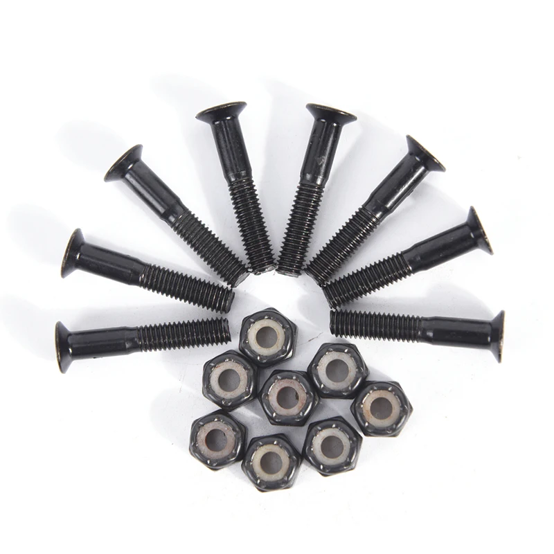 

Skateboard 29mm Black Hard Ware Bolts Parts Double Rocker Parts Screws