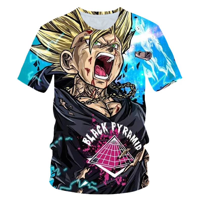 

2021 Summer 3D Cartoon Printing Loose Fashion Outdoor Sport Undershirt Children Multicolor Optional Short Sleeve Cotton T Shirt