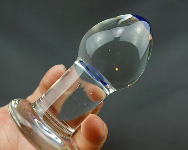 New adult sex toys Big Pyrex glass anal plug dildo huge crystal butt |