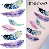 flower leaf jewelry water transfer tattoo stickers women body chest art temporary tattoo girl waist bracelet flash tatoos flower