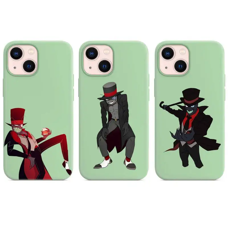 

Villainous Animation Phone Case for iphone 13 12 XS 11 pro max mini SE 2020 6 6s 7 8 plus X XR cases candy color green funda