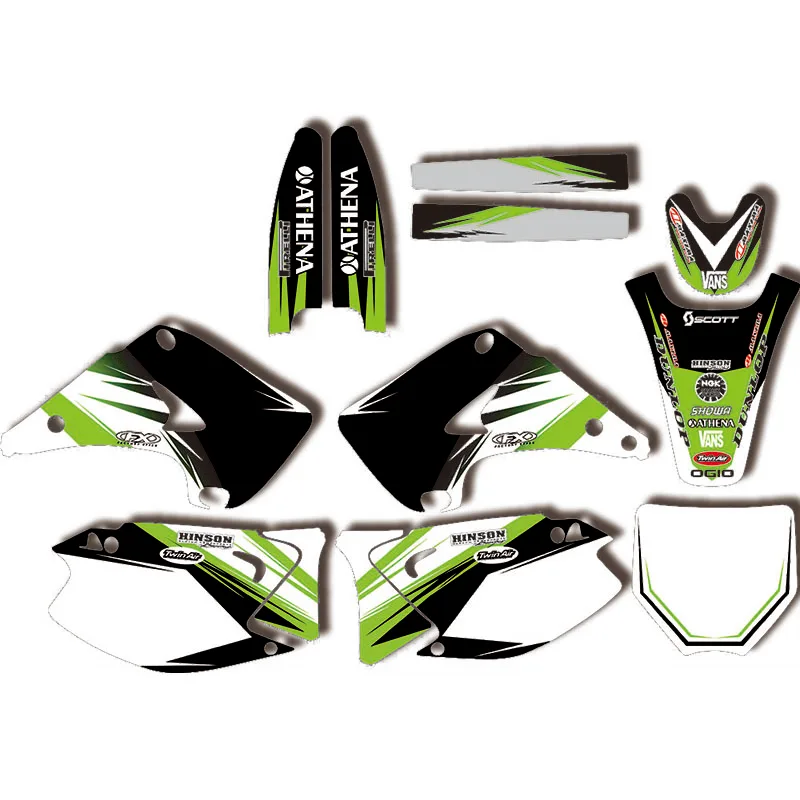 

Графическая наклейка для KAWASAKI KX125 KX250 2003 2004 2005 2006 2007 2008 2009 2010 2011 2012