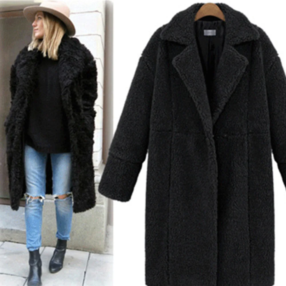 Новое Осеннее Черное и белое пальто куртки для женщин 2020 модное длинное с