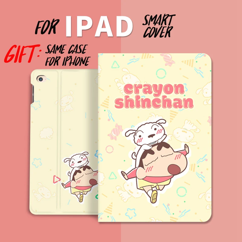 Японский милый чехол книжка для iPad Air3 Pro 9 7 10 2 5 11 12 2019 2020 планшета ipad 2018 7th Мягкий