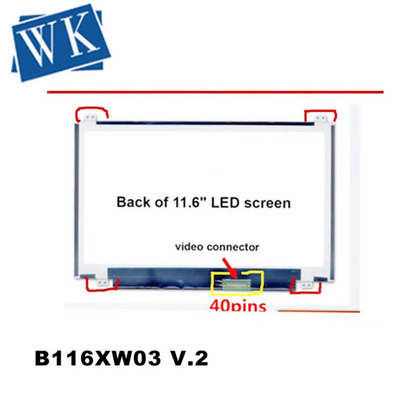 B116XW03 V.2 N116BGE L41 11 6 дюймов HD 1366*768 для ноутбука Acer Aspire One 722 725 светодиодный дисплей ЖК