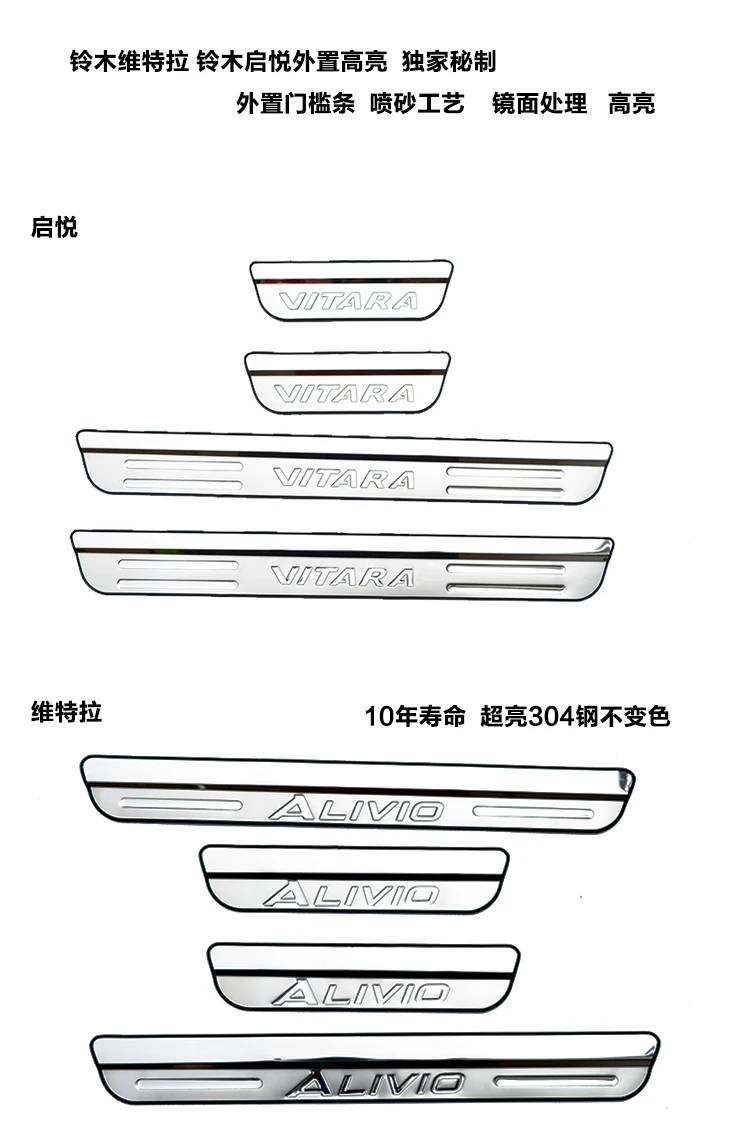 Защитная пластина для порога двери из нержавеющей стали наклейка автомобильных