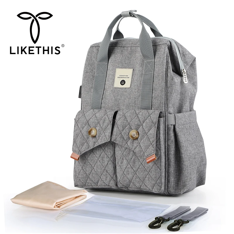LIKETHIS популярный рюкзак для мам сумка-Органайзер детской коляски большой