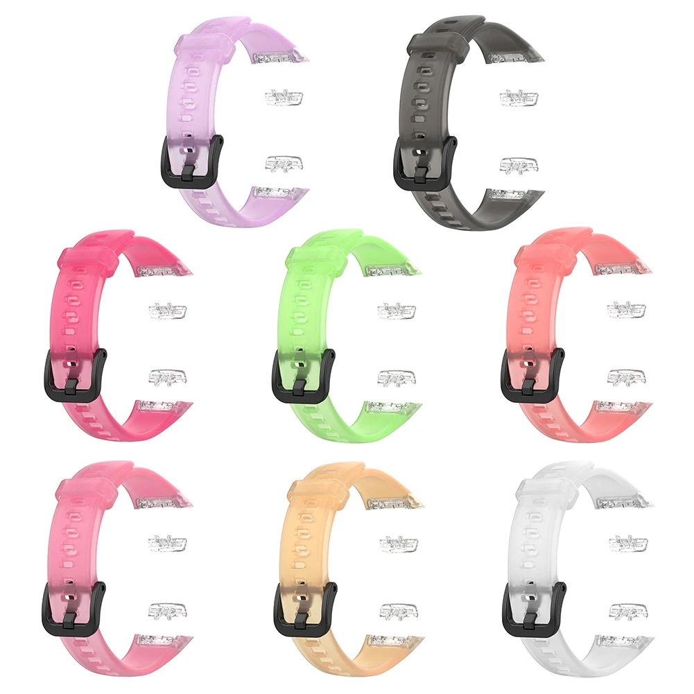 

Adjustable Smart Bracelet Strap for HUAWEI Band 6 Soft TPU Sport Wristband Replacement for HONOR Band 6 Watchband