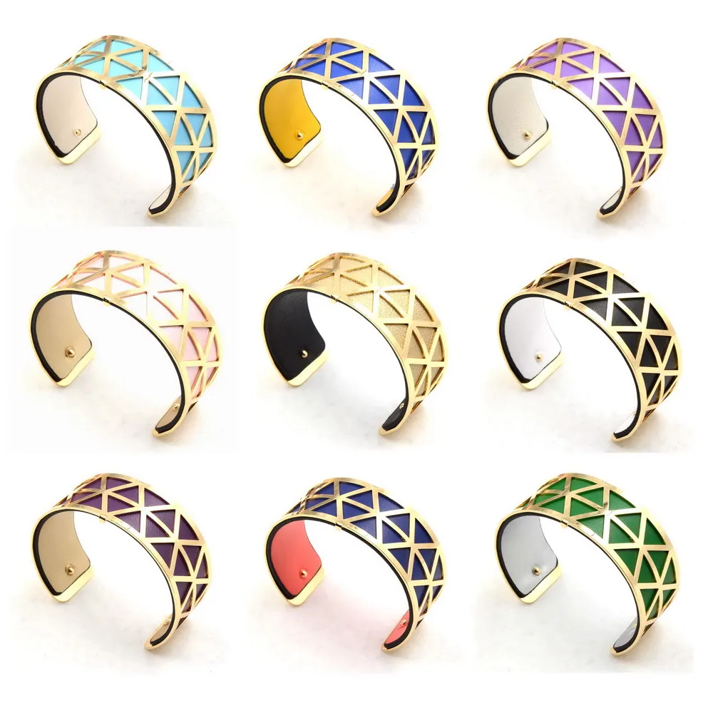 Реверсивные Сменные Красочные кожаные вставки 25 мм браслеты с особенными