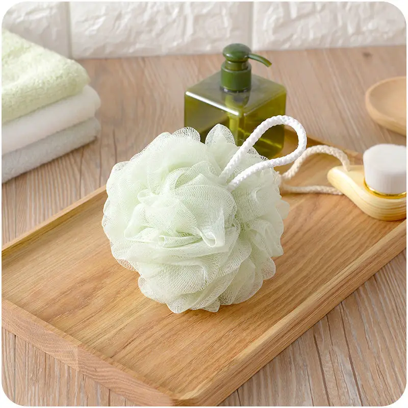 

Soft Mesh Bath Sponge Balls Nylon Cleaning Brush Shower Puff Body Cleaner Exfoliating Scrubbers Bath Ball Bathroom Supplies