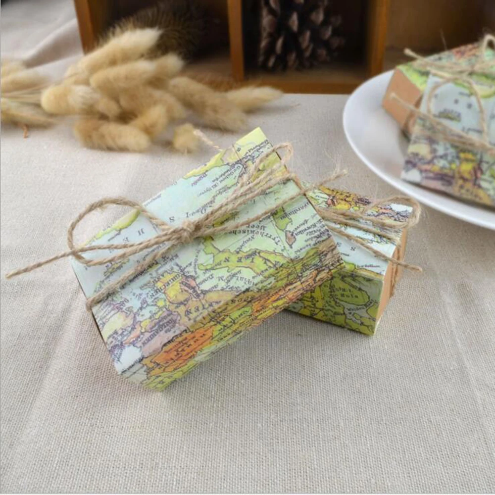 10 шт. квадратные конфеты коробки для шоколада украшения вечерние торжества