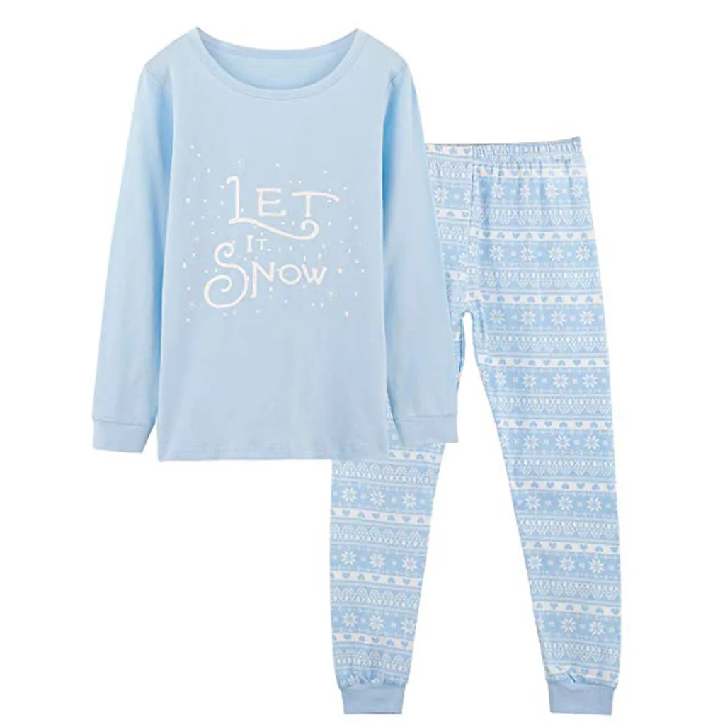 Осенне зимняя детская одежда для сна Детский Рождественский пуловер с надписью