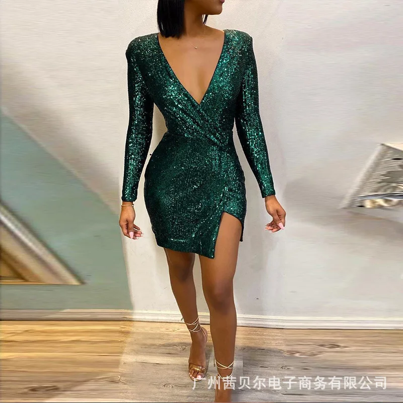 2020 модное женское платье зеленое Новая женская юбка Женская на осень и