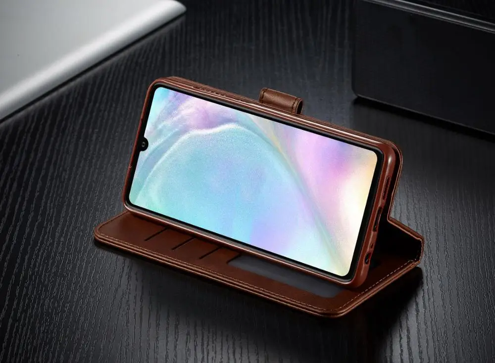 Роскошный деловой кожаный флип кошелек для телефона Huawei P30 чехол подставка Lite Pro P