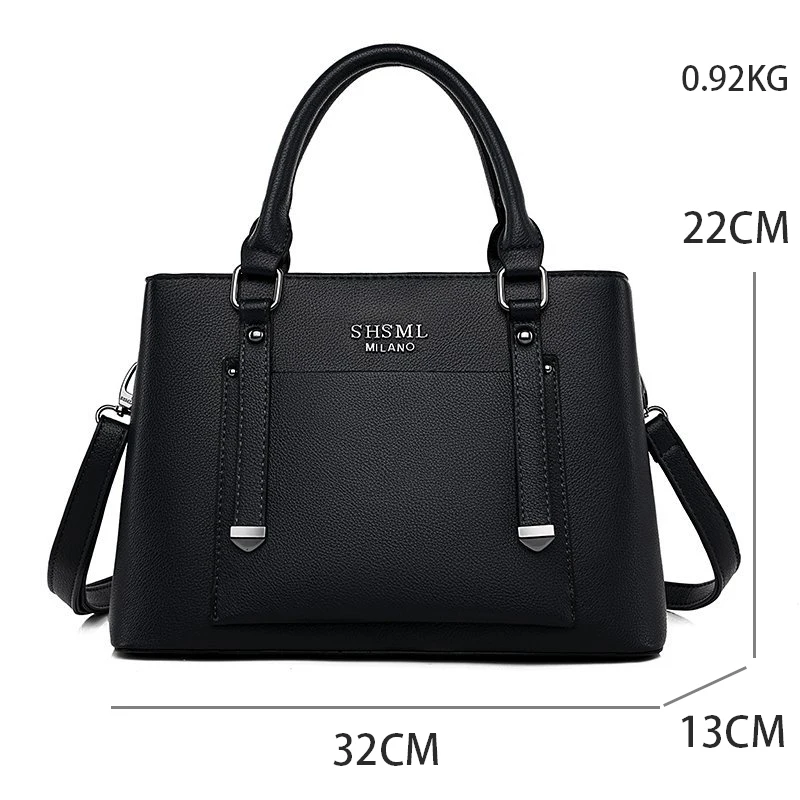 

Luxury Handbags Women Bags Designer Leather Large Capacity Shoulder Crossbody Bag High Quality Top-handle Shopper Big Bag Trend