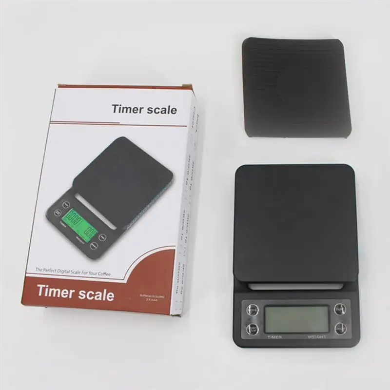

3kg/0.1g 5kg/0.1g Drip Coffee Scale With Timer Portable Electronic Digital Kitchen Scale High Precision LCD Electronic Scales