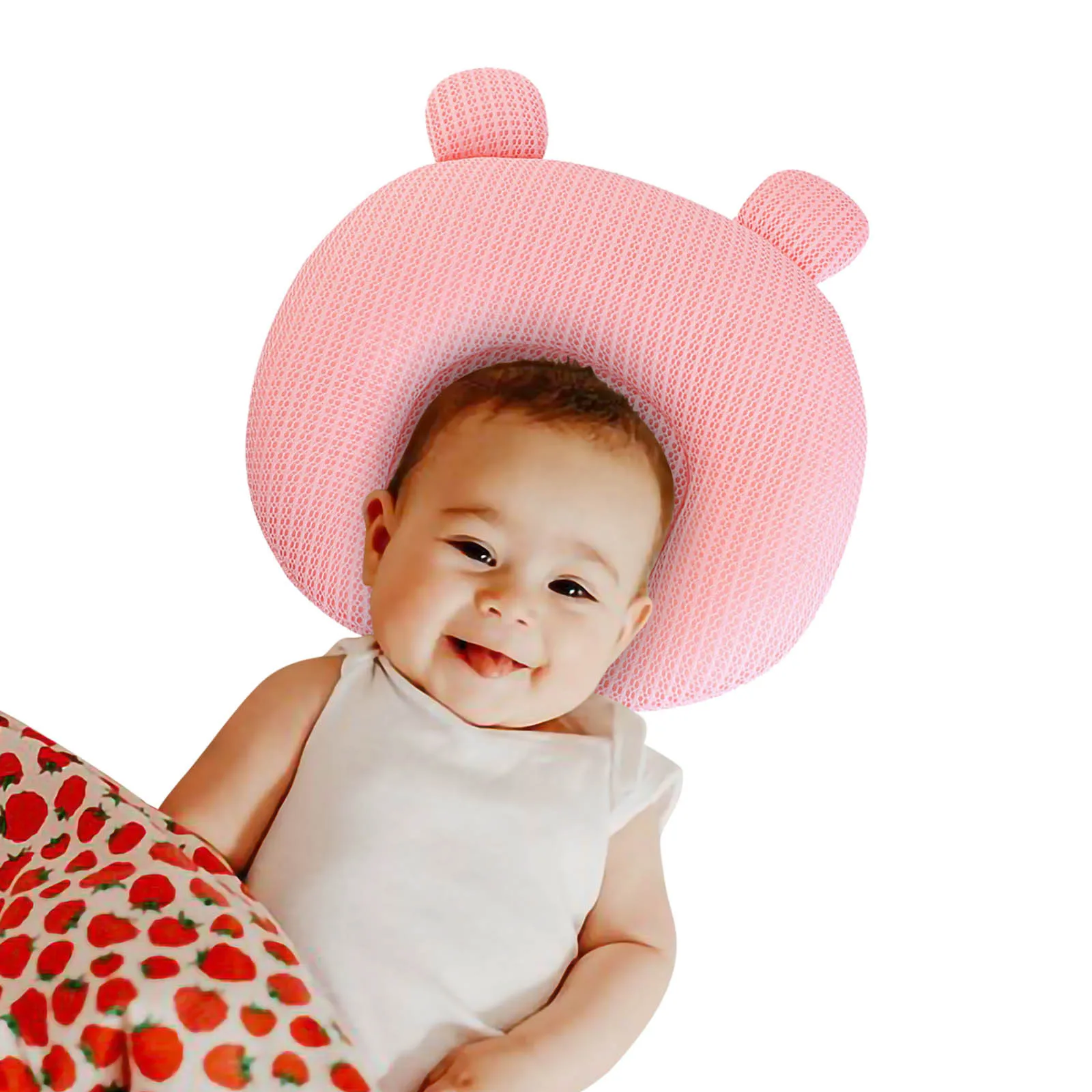 

New Baby Pillow Anti Roll Soft Memory Pillows Toddler Infant Sleeping Positioner Cushion Prevent Flat Head Baby Pillow Newborn