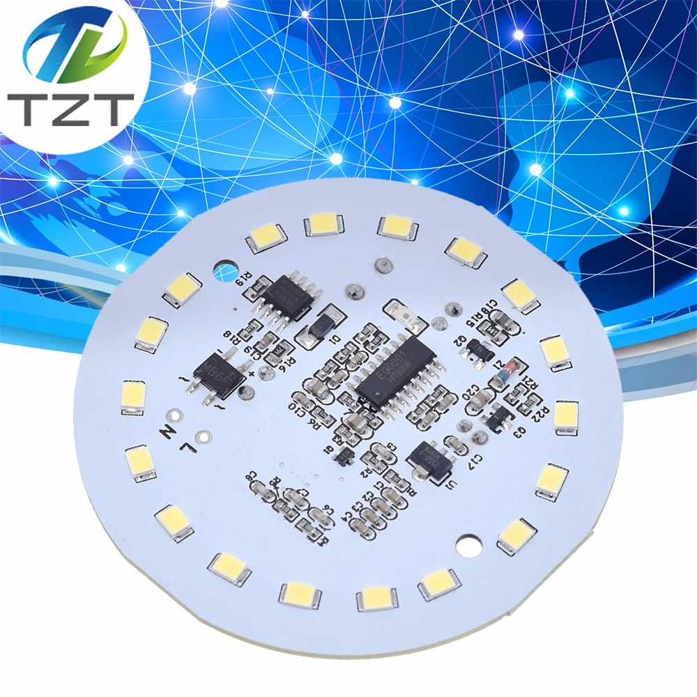 Микроволновый радар сенсорный модуль переменного тока 220 В 12 Вт беласветодиодный