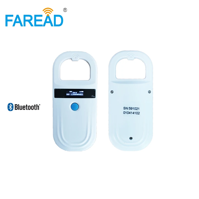 

Drop shipping Bluetooth-compatible Pet ID Reader ISO FDX-B Animal Handheld scanner for vet, breeder,pet owner,horse,dog cat mini
