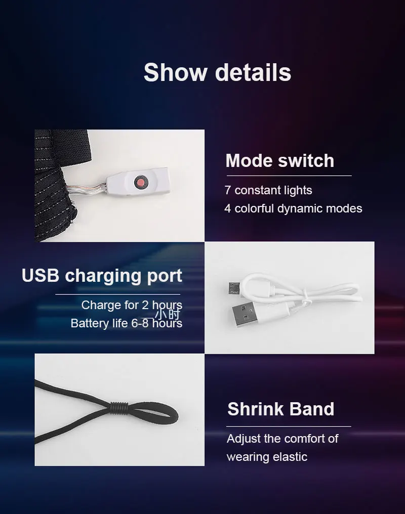 Волшебная маска для лица со светодиодной подсветкой матрица с управлением через